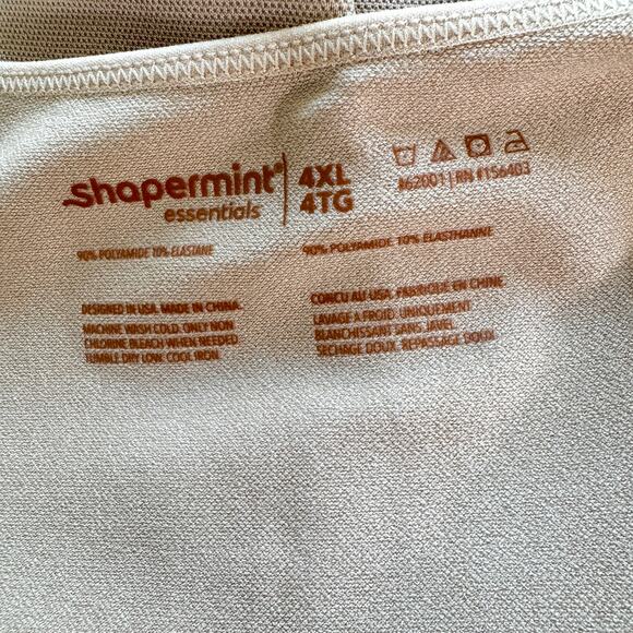 Shapermint Essentials Womens All Day Every Day Scoop Neck Cami Size 4XL Oat - Picture 7 of 8